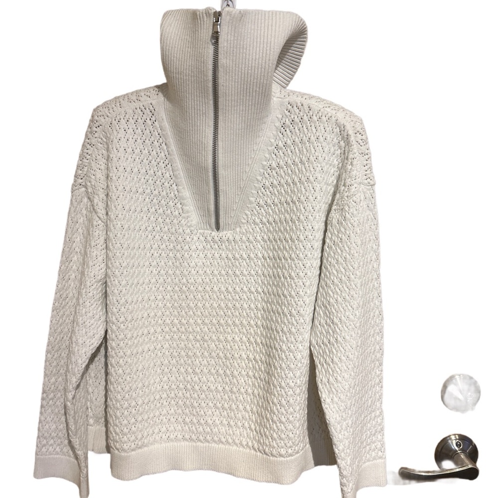 Lou & Grey White Cowl Neck Sweater - Picture 3 of 6